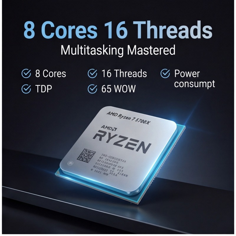 Cpu Fan - Processeur AMD Ryzen 7 5700X 8
